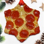 Pepperoni Pizza Ornament (Snowflake)