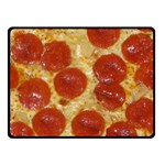 Pepperoni Pizza Double Sided Fleece Blanket (Small)