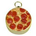 Pepperoni Pizza Gold Compass