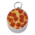 Pepperoni Pizza Silver Compass (Mini)