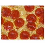 Pepperoni Pizza Double Sided Flano Blanket (Medium)