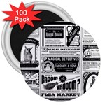 Creepy Newspaper 3  Magnet (100 pack)