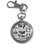 Creepy Newspaper Key Chain Watch