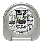 Creepy Newspaper Travel Alarm Clock