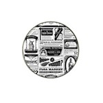 Creepy Newspaper Hat Clip Ball Marker (4 pack)