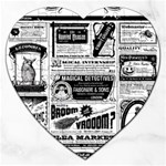 Creepy Newspaper Jigsaw Puzzle (Heart)