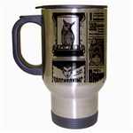 Creepy Newspaper Travel Mug (Silver Gray)