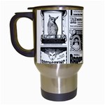 Creepy Newspaper Travel Mug (White)