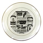 Creepy Newspaper Porcelain Plate