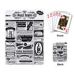 Creepy Newspaper Playing Cards Single Design