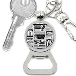 Creepy Newspaper Bottle Opener Key Chain