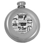 Creepy Newspaper Hip Flask (5 oz)