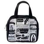 Creepy Newspaper Classic Handbag (One Side)