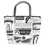 Creepy Newspaper Bucket Bag