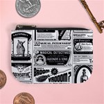 Creepy Newspaper Mini Coin Purse