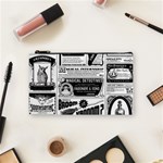 Creepy Newspaper Cosmetic Bag (Small)