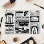 Creepy Newspaper Cosmetic Bag (Large)