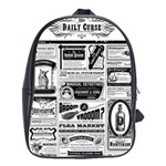 Creepy Newspaper School Bag (Large)