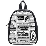 Creepy Newspaper School Bag (Small)