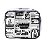 Creepy Newspaper Mini Toiletries Bag (One Side)