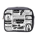 Creepy Newspaper Mini Toiletries Bag (Two Sides)