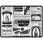 Creepy Newspaper Fleece Blanket (Large)