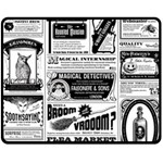 Creepy Newspaper Fleece Blanket (Medium)