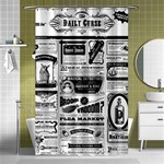 Creepy Newspaper Shower Curtain 48  x 72  (Small)