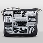 Creepy Newspaper Messenger Bag