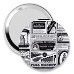 Creepy Newspaper 3  Handbag Mirror