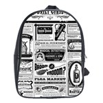 Creepy Newspaper School Bag (XL)