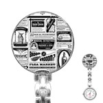 Creepy Newspaper Stainless Steel Nurses Watch