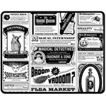 Creepy Newspaper Double Sided Fleece Blanket (Medium)