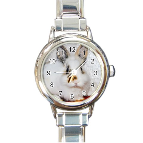 Bunny Round Italian Charm Watch from ArtsNow.com Front