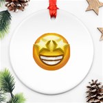 star eyes emoji Ornament (Round)