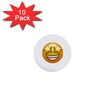 star eyes emoji 1  Mini Button (10 pack) 