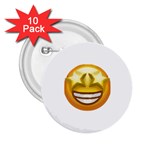 star eyes emoji 2.25  Button (10 pack)