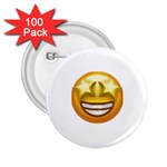 star eyes emoji 2.25  Button (100 pack)