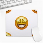 star eyes emoji Large Mousepad