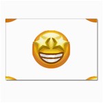 star eyes emoji Postcard 4 x 6  (Pkg of 10)