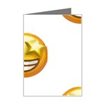 star eyes emoji Mini Greeting Card