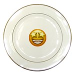 star eyes emoji Porcelain Plate