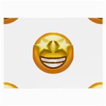 star eyes emoji Large Glasses Cloth (2 Sides)