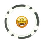 star eyes emoji Poker Chip Card Guard