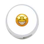 star eyes emoji 4-Port USB Hub (Two Sides)