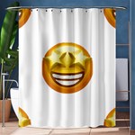 star eyes emoji Shower Curtain 60  x 72  (Medium)