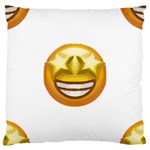 star eyes emoji Large Cushion Case (One Side)