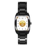 star eyes emoji Stainless Steel Barrel Watch