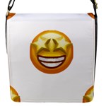 star eyes emoji Flap Closure Messenger Bag (S)