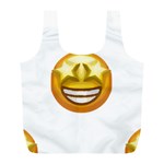 star eyes emoji Full Print Recycle Bag (L)